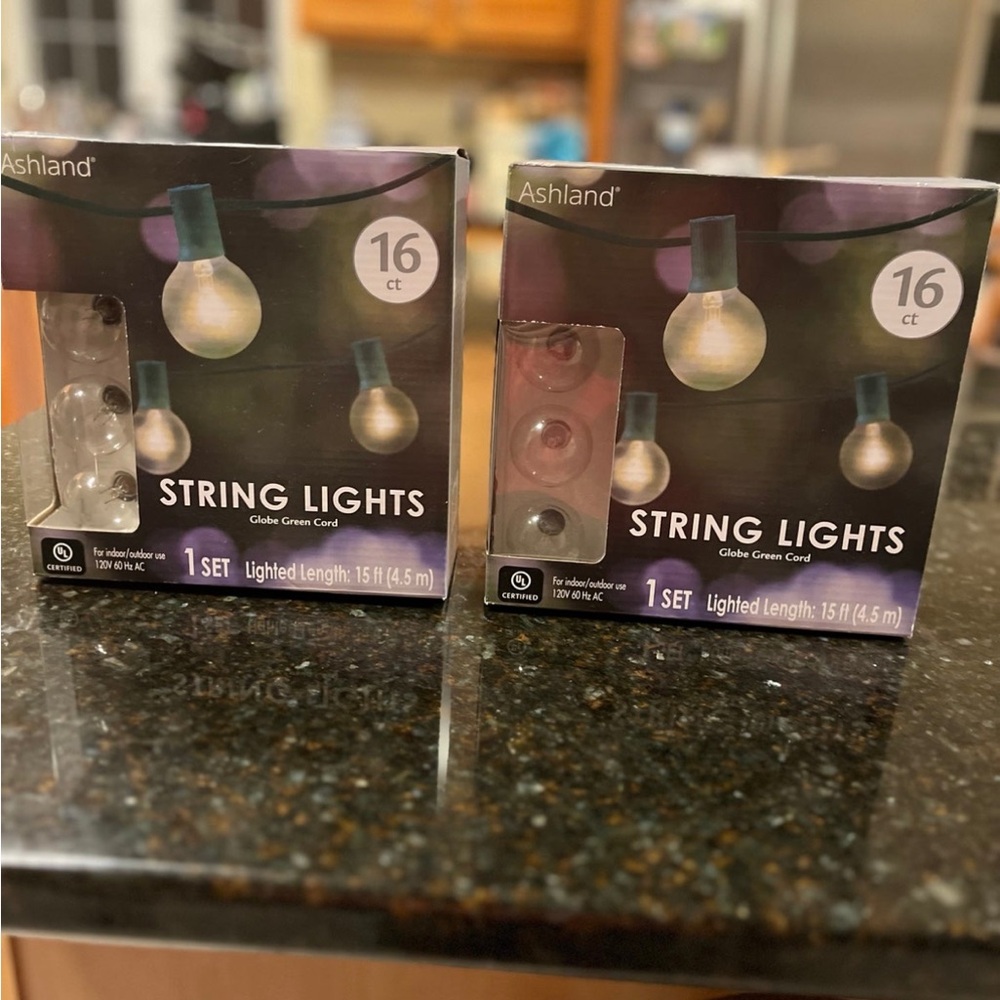 Ashland Globe String Lights with Green Cord